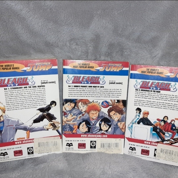 Bleach Anime Manga Set Volume 1 - 3 English - Picture 2 of 4